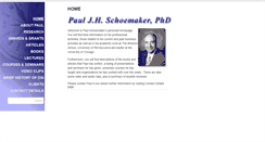 Desktop Screenshot of paulschoemaker.com